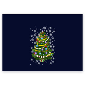 Поздравительная открытка с принтом Новогодняя Ёлка в Петрозаводске, 100% бумага | плотность бумаги 280 г/м2, матовая, на обратной стороне линовка и место для марки
 | 2021 | 21 | 2k21 | 2к21 | chrystmas | marry | new | santa | snow | xmas | year | гирлянда | гирлянды | год | годом | елка | елки | ёлочка | клаус | лес | мороз | настроение | новогоднее | новогоднему | новый | новым | по | рождество | с