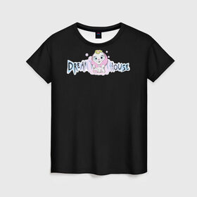 Женская футболка 3D с принтом Диана Астер DREAMTEAM HOUSE в Петрозаводске, 100% полиэфир ( синтетическое хлопкоподобное полотно) | прямой крой, круглый вырез горловины, длина до линии бедер | dreamteam | dreamteamhouse | tiktok | wildjam | диана астер | дримтим