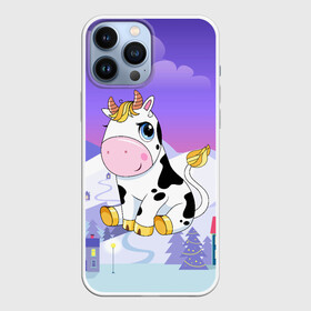 Чехол для iPhone 13 Pro Max с принтом Милый бык в Петрозаводске,  |  | 2021 | 7 января | bull | newyear | santa | бык | быки | бычок | год быка | дед мороз | корова | новогодние каникулы | новогодние праздники | новый 2021 | новый год | новый год 2021 | рождество | сани | санта | санта клаус