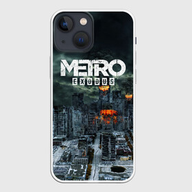 Чехол для iPhone 13 mini с принтом Metro Exodus в Петрозаводске,  |  | 2033 | exodus | metro | metro 2033 | metro exodus | stalker | апокалипсис | диггер | дигеры | метро | разрушка | эпидемия