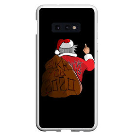 Чехол для Samsung S10E с принтом Santa claus в Петрозаводске, Силикон | Область печати: задняя сторона чехла, без боковых панелей | 2020 | 2021 | claus | happy new year | new ear | santa | santa claus | snow | winter | year | год | новый | новый год