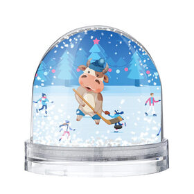 Снежный шар с принтом Бык играет в хоккей в Петрозаводске, Пластик | Изображение внутри шара печатается на глянцевой фотобумаге с двух сторон | 2021 | 7 января | bull | newyear | santa | бык | быки | бычок | год быка | дед мороз | корова | новогодние каникулы | новогодние праздники | новый 2021 | новый год | новый год 2021 | рождество | сани | санта | санта клаус