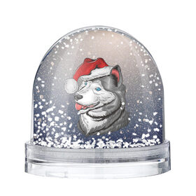 Снежный шар с принтом Санта Лайка в Петрозаводске, Пластик | Изображение внутри шара печатается на глянцевой фотобумаге с двух сторон | new year | арт | графика | дед мороз | зима | новый год | рождество | санта