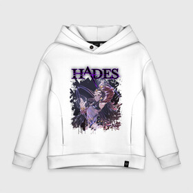 Детское худи Oversize хлопок с принтом Hades Nyx (Z) в Петрозаводске, френч-терри — 70% хлопок, 30% полиэстер. Мягкий теплый начес внутри —100% хлопок | боковые карманы, эластичные манжеты и нижняя кромка, капюшон на магнитной кнопке | Тематика изображения на принте: aid | hades | nyx | roguelike | thanatos | zagreus | аид | гадес | загрей | никс | рогалик | танатос