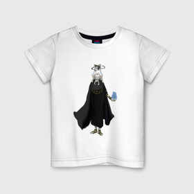 Детская футболка хлопок с принтом Демон в Петрозаводске, 100% хлопок | круглый вырез горловины, полуприлегающий силуэт, длина до линии бедер | fantasy | monster | демон | магия | монстр | скелет | фэнтези