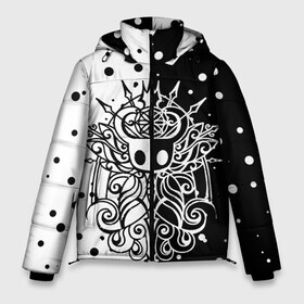 Мужская зимняя куртка 3D с принтом HOLLOW KNIGHT в Петрозаводске, верх — 100% полиэстер; подкладка — 100% полиэстер; утеплитель — 100% полиэстер | длина ниже бедра, свободный силуэт Оверсайз. Есть воротник-стойка, отстегивающийся капюшон и ветрозащитная планка. 

Боковые карманы с листочкой на кнопках и внутренний карман на молнии. | hollow knight | silk song | silksong | босс | ложный рыцарь | матка жужж | силк сонг | холлоу кнайт | холлоу найт