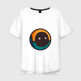 Мужская футболка хлопок Oversize с принтом Ешрум - AMK в Петрозаводске, 100% хлопок | свободный крой, круглый ворот, “спинка” длиннее передней части | avatar | electronic mushroom | eshroomy | personal