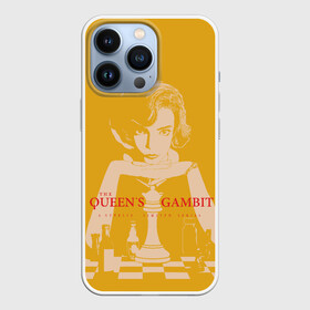 Чехол для iPhone 13 Pro с принтом Ход королевы в Петрозаводске,  |  | the queens gambit | графика | девушка | королева | шахматы