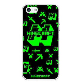 Чехол для iPhone 5/5S матовый с принтом Minecraft в Петрозаводске, Силикон | Область печати: задняя сторона чехла, без боковых панелей | minecraft | алекс | белый | блоки | ведьма | взрывчатка | визера | волк | гаст | добывать | дракон | зеленый куб | зомби | игра | крафт | крипер | кубики | лошадка | майн | майнкрафт | манкрафт | овечка | оцелот