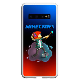 Чехол для Samsung Galaxy S10 с принтом Minecraft в Петрозаводске, Силикон | Область печати: задняя сторона чехла, без боковых панелей | Тематика изображения на принте: minecraft | алекс | белый | блоки | ведьма | взрывчатка | визера | волк | гаст | добывать | дракон | зеленый куб | зомби | игра | крафт | крипер | кубики | лошадка | майн | майнкрафт | манкрафт | овечка | оцелот