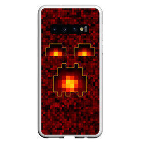 Чехол для Samsung Galaxy S10 с принтом Minecraft в Петрозаводске, Силикон | Область печати: задняя сторона чехла, без боковых панелей | Тематика изображения на принте: minecraft | алекс | белый | блоки | ведьма | взрывчатка | визера | волк | гаст | добывать | дракон | зеленый куб | зомби | игра | крафт | крипер | кубики | лошадка | майн | майнкрафт | манкрафт | овечка | оцелот