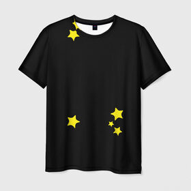 Мужская футболка 3D с принтом Звездочки в Петрозаводске, 100% полиэфир | прямой крой, круглый вырез горловины, длина до линии бедер | family | family look | детские | для всей семьи | семейные | семья | фэмили лук