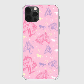 Чехол для iPhone 12 Pro Max с принтом лошади на розовом фоне в Петрозаводске, Силикон |  | Тематика изображения на принте: horse | horseshoe | акварель | головалошади | грива | жеребец | животные | конь | лошадь | лошадьскрыльями | подкова | природа | рисуноккрасками
