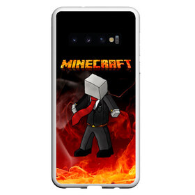 Чехол для Samsung Galaxy S10 с принтом Minecraft в Петрозаводске, Силикон | Область печати: задняя сторона чехла, без боковых панелей | minecraft | алекс | белый | блоки | ведьма | взрывчатка | визера | волк | гаст | добывать | дракон | зеленый куб | зомби | игра | крафт | крипер | кубики | лошадка | майн | майнкрафт | манкрафт | овечка | оцелот