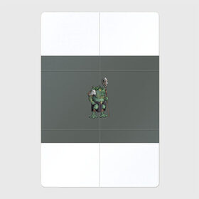 Магнитный плакат 2Х3 с принтом Жабалюд войн в Петрозаводске, Полимерный материал с магнитным слоем | 6 деталей размером 9*9 см | frog | green | staff | warrior | воин | жаба | зеленый | ил | посох