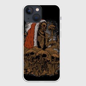 Чехол для iPhone 13 mini с принтом Крампус Новогодний кошмар в Петрозаводске,  |  | horror | krampus | skull | зомби | крампус | монстр | сказочный персонаж | ужасы | хоррор | череп