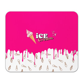 Коврик для мышки прямоугольный с принтом Ice Cream BlackPink в Петрозаводске, натуральный каучук | размер 230 х 185 мм; запечатка лицевой стороны | blackpink | blink | bts | exo | icecream | jennie | jisoo | korea | kpop | lisa | love | rose | блекпинк | девушки | корея | кпоп | музыка