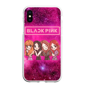 Чехол для iPhone XS Max матовый с принтом Black Pink в Петрозаводске, Силикон | Область печати: задняя сторона чехла, без боковых панелей | blackpink | blink | bts | exo | icecream | jennie | jisoo | korea | kpop | lisa | love | rose | блекпинк | девушки | корея | кпоп | музыка