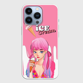 Чехол для iPhone 13 Pro с принтом BLACKPINK Ice Cream в Петрозаводске,  |  | blackpink | blink | bts | exo | icecream | jennie | jisoo | korea | kpop | lisa | love | rose | блекпинк | девушки | корея | кпоп | музыка