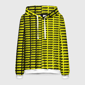 Мужская толстовка 3D с принтом DAMN в Петрозаводске, 100% полиэстер | двухслойный капюшон со шнурком для регулировки, мягкие манжеты на рукавах и по низу толстовки, спереди карман-кенгуру с мягким внутренним слоем. | black | damn | damn jacket | damn lettering | damn mug | damn print | damn t shirt | for cool | yellow | yellow and black | для крутых | желтый | желтый и черный | кофта damn | кружка damn | надпись damn | принт damn | футболка damn | черный