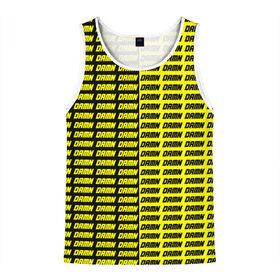 Мужская майка 3D с принтом DAMN в Петрозаводске, 100% полиэстер | круглая горловина, приталенный силуэт, длина до линии бедра. Пройма и горловина окантованы тонкой бейкой | black | damn | damn jacket | damn lettering | damn mug | damn print | damn t shirt | for cool | yellow | yellow and black | для крутых | желтый | желтый и черный | кофта damn | кружка damn | надпись damn | принт damn | футболка damn | черный