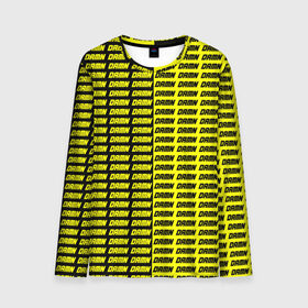 Мужской лонгслив 3D с принтом DAMN в Петрозаводске, 100% полиэстер | длинные рукава, круглый вырез горловины, полуприлегающий силуэт | Тематика изображения на принте: black | damn | damn jacket | damn lettering | damn mug | damn print | damn t shirt | for cool | yellow | yellow and black | для крутых | желтый | желтый и черный | кофта damn | кружка damn | надпись damn | принт damn | футболка damn | черный