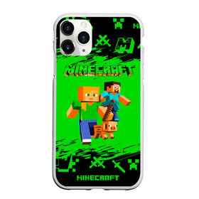 Чехол для iPhone 11 Pro Max матовый с принтом Minecraft в Петрозаводске, Силикон |  | minecraft | алекс | белый | блоки | взрывчатка | визера | гаст | добывать | дракон | зеленая | зеленый куб | зомби | игра | кирка | крафт | крипер | кубики | лошадка | майн | майнкрафт | манкрафт | меч | оцелот