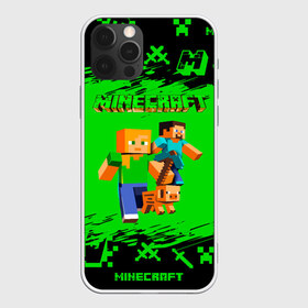 Чехол для iPhone 12 Pro Max с принтом Minecraft в Петрозаводске, Силикон |  | minecraft | алекс | белый | блоки | взрывчатка | визера | гаст | добывать | дракон | зеленая | зеленый куб | зомби | игра | кирка | крафт | крипер | кубики | лошадка | майн | майнкрафт | манкрафт | меч | оцелот