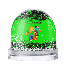 Снежный шар с принтом Minecraft в Петрозаводске, Пластик | Изображение внутри шара печатается на глянцевой фотобумаге с двух сторон | minecraft | алекс | белый | блоки | взрывчатка | визера | гаст | добывать | дракон | зеленая | зеленый куб | зомби | игра | кирка | крафт | крипер | кубики | лошадка | майн | майнкрафт | манкрафт | меч | оцелот