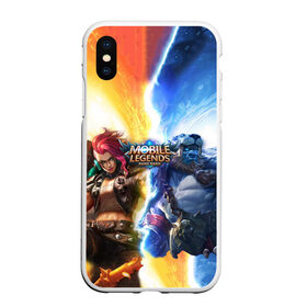 Чехол для iPhone XS Max матовый с принтом Mobile Legends Bang Bang в Петрозаводске, Силикон | Область печати: задняя сторона чехла, без боковых панелей | Тематика изображения на принте: bang | legends | mobile | игра