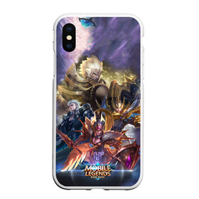 Чехол для iPhone XS Max матовый с принтом Mobile Legends Bang Bang в Петрозаводске, Силикон | Область печати: задняя сторона чехла, без боковых панелей | Тематика изображения на принте: bang | legends | mobile | игра