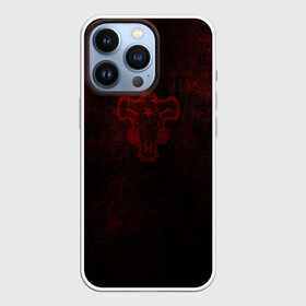 Чехол для iPhone 13 Pro с принтом Невероятно темный Черный Клевер в Петрозаводске,  |  | asta | black clover | bulls | акума | аста | быки | демон | пятилистник | черный клевер