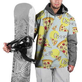 Накидка на куртку 3D с принтом Узор Куски пиццы в Петрозаводске, 100% полиэстер |  | Тематика изображения на принте: еда | желтый | кусок | паттерн | пеперони | пицца | узор | фастфуд