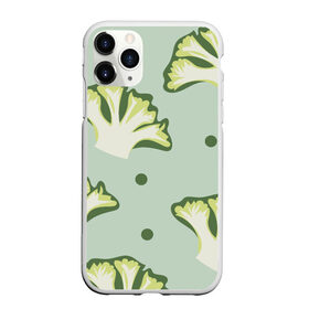 Чехол для iPhone 11 Pro Max матовый с принтом Брокколи - зеленый узор в Петрозаводске, Силикон |  | Тематика изображения на принте: брокколи | здоровое питание | зеленый | зож | паттерн | растения | узор | фитнес