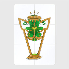 Магнитный плакат 2Х3 с принтом Грааль в Петрозаводске, Полимерный материал с магнитным слоем | 6 деталей размером 9*9 см | золото | кубок | награда | орнамент | святыня