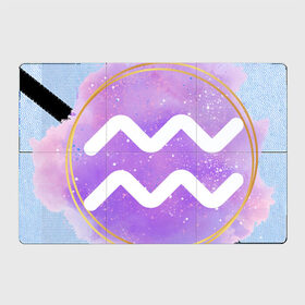 Магнитный плакат 3Х2 с принтом Водолей - Космос в Петрозаводске, Полимерный материал с магнитным слоем | 6 деталей размером 9*9 см | водолей | восточный | знак | знак зодиака | зодиак | космос | небо | подарок | фиолетовый