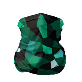 Бандана-труба 3D с принтом Имеральд в Петрозаводске, 100% полиэстер, ткань с особыми свойствами — Activecool | плотность 150‒180 г/м2; хорошо тянется, но сохраняет форму | camouflage | casual style | geometry | green | hexagon | polygonal | stripes | texture | гексагон | геометрические | геометрия | городской | изумруд | камуфляж | кристаллы | милитари | мозаика | объемный | повседневный | полигон
