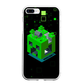 Чехол для iPhone 7Plus/8 Plus матовый с принтом Minecraft в Петрозаводске, Силикон | Область печати: задняя сторона чехла, без боковых панелей | minecraft | алекс | белый | блоки | ведьма | взрывчатка | визера | волк | гаст | добывать | дракон | зеленый куб | зомби | игра | крафт | крипер | кубики | лошадка | майн | майнкрафт | манкрафт | овечка | оцелот