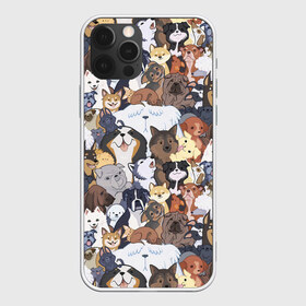 Чехол для iPhone 12 Pro Max с принтом Dogs в Петрозаводске, Силикон |  | cобака | доберман | животное | звери | кинолог | корги | милый | мордочка | овчарка | паттерн | пес | пудель | стикербомбинг | щенок | я люблю собак