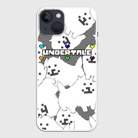 Чехол для iPhone 13 с принтом Undertale в Петрозаводске,  |  | game | games | undertale | андертеил | андертэйл | игра | игры | приключения | скелет