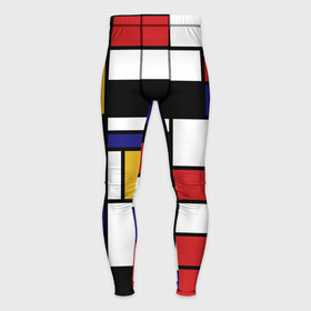 Мужские тайтсы 3D с принтом Color blocking в Петрозаводске,  |  | geometry | retro | retro style | stripes | urban | vintage | абстракция | винтаж | геометрические | геометрия | городской | девяностые | искусство | клетка | колор блок | линии | мондриан | полосатый | полоска | полосы