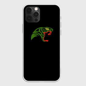 Чехол для iPhone 12 Pro Max с принтом Змея в Петрозаводске, Силикон |  | голова | животное | змея | минимализм
