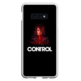 Чехол для Samsung S10E с принтом Control в Петрозаводске, Силикон | Область печати: задняя сторона чехла, без боковых панелей | control | jesse faden | джесси фейден | компьютерная игра | контрол | шутер