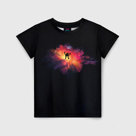 Детская футболка 3D с принтом Галактика ъуъ в Петрозаводске, 100% гипоаллергенный полиэфир | прямой крой, круглый вырез горловины, длина до линии бедер, чуть спущенное плечо, ткань немного тянется | memes | злой кот | мемы | съука | ъуъ