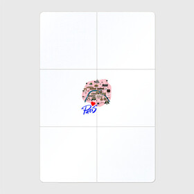 Магнитный плакат 2Х3 с принтом Париж в Петрозаводске, Полимерный материал с магнитным слоем | 6 деталей размером 9*9 см | Тематика изображения на принте: paris | достопримечательности | карта | париж | путешествия | франция | эйфелева башня | я люблю париж