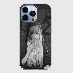 Чехол для iPhone 13 Pro с принтом Zero Two Меланхолия в Петрозаводске,  |  | darling | darling in the franxx | zero two | вайфу | зеро ту | код 002 | любимый во франксе | франкс