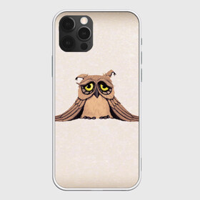 Чехол для iPhone 12 Pro Max с принтом Sad owl в Петрозаводске, Силикон |  | Тематика изображения на принте: owl | сова