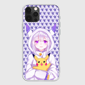 Чехол для iPhone 12 Pro Max с принтом Эмилия и Пикачу в Петрозаводске, Силикон |  | anime | emilia | pikachu | re zero | re: zero kara hajimeru isekai seikatsu | re: жизнь с нуля в альтернативном мире | пикачу | ре зеро | эмилия