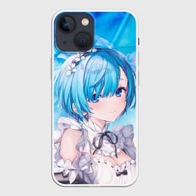 Чехол для iPhone 13 mini с принтом Рем в Петрозаводске,  |  | anime | re zero | re: zero kara hajimeru isekai seikatsu | re: жизнь с нуля в альтернативном мире | rem | демон | ре зеро | рем | рэм