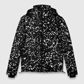 Мужская зимняя куртка 3D с принтом Черно- белое в Петрозаводске, верх — 100% полиэстер; подкладка — 100% полиэстер; утеплитель — 100% полиэстер | длина ниже бедра, свободный силуэт Оверсайз. Есть воротник-стойка, отстегивающийся капюшон и ветрозащитная планка. 

Боковые карманы с листочкой на кнопках и внутренний карман на молнии. | капли | краска | кружочки | минимализм | точки